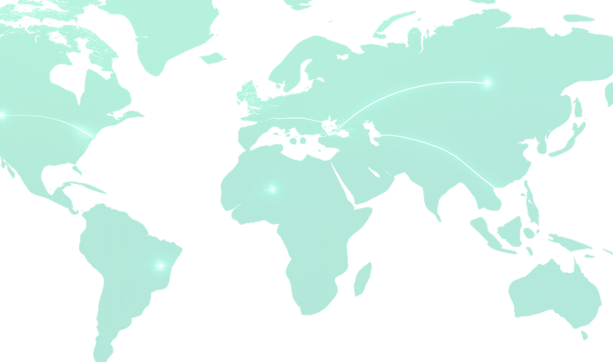 Map of Akamai global point of presense