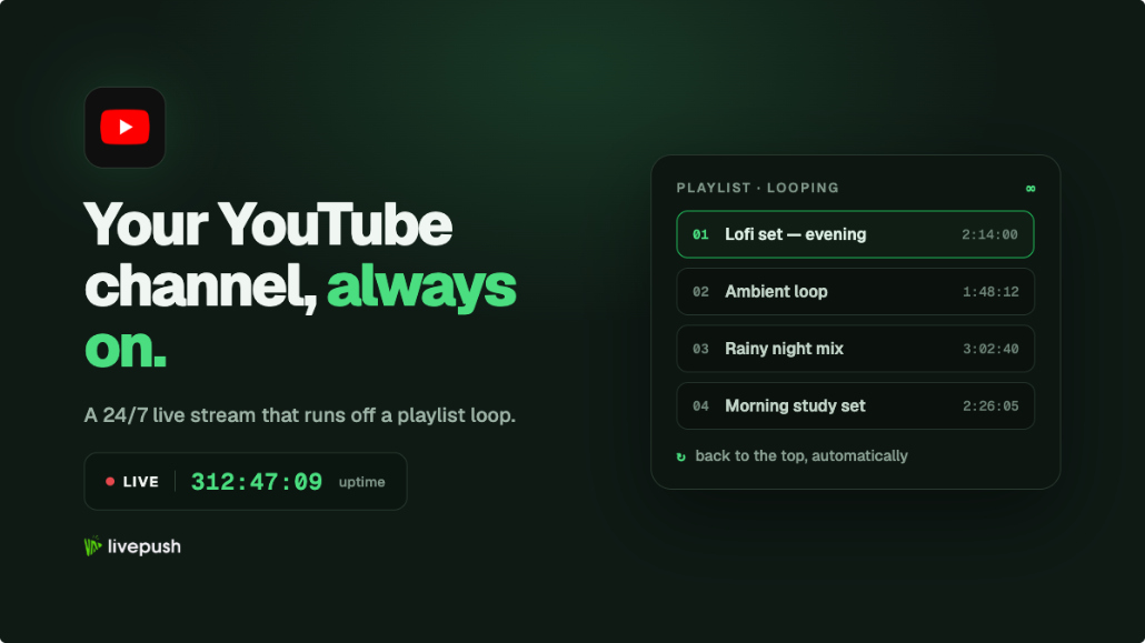 How to Run a 24/7 YouTube Live Stream