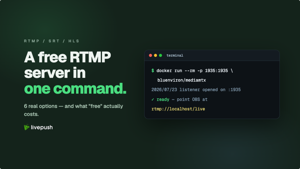 Free RTMP Server: 6 Options and How to Set One Up