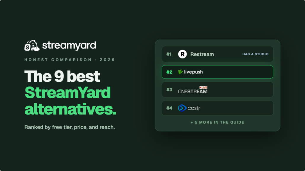 9 Best StreamYard Alternatives in 2026, Compared